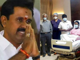 tamilnadu food minister kamaraj discharge today from hospital