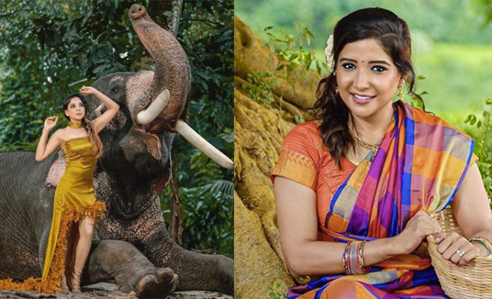 sakshi agarwal elephant photoshoot
