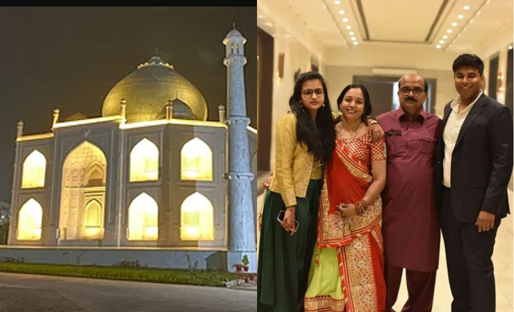 Husband who built a house like Taj Mahal for his wife and gave as a gift
