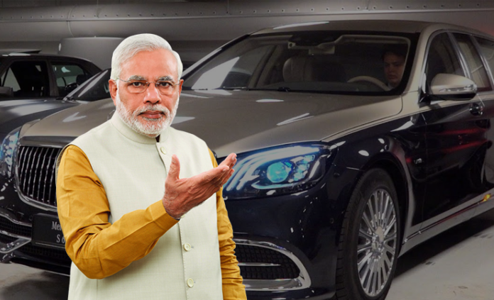 prime minister narendra modi Mercedes-Maybach S650 new car
